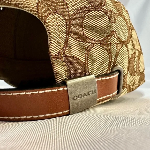 Coach Tan and Brown Patterned Cap - Picture 4 of 8